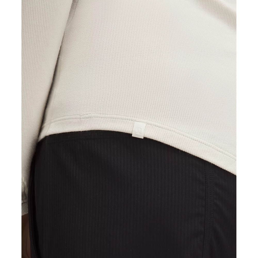 197-Lululemon-Hold Tight Long-Sleeve Shirt-Bone - Picture 5 of 6
